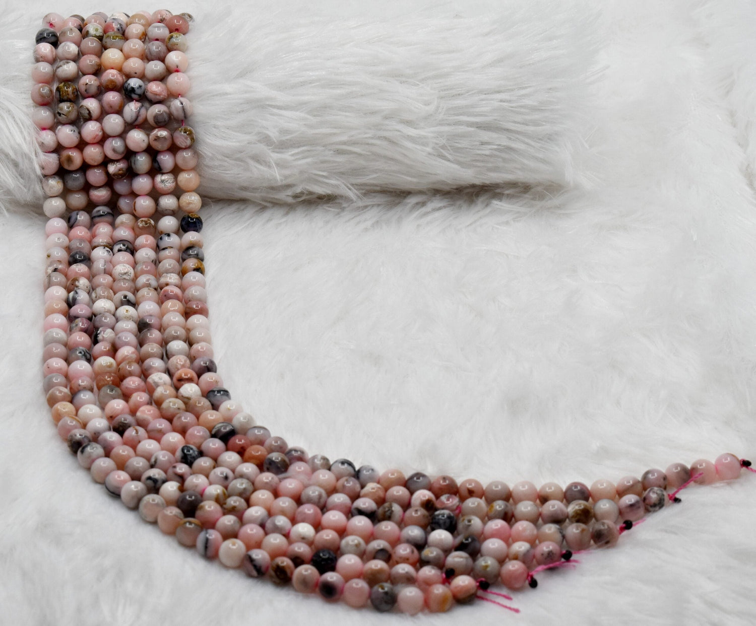 Pink Opal Beads, Natural Round Crystal Beads 6mm to 10mm  DestGlow