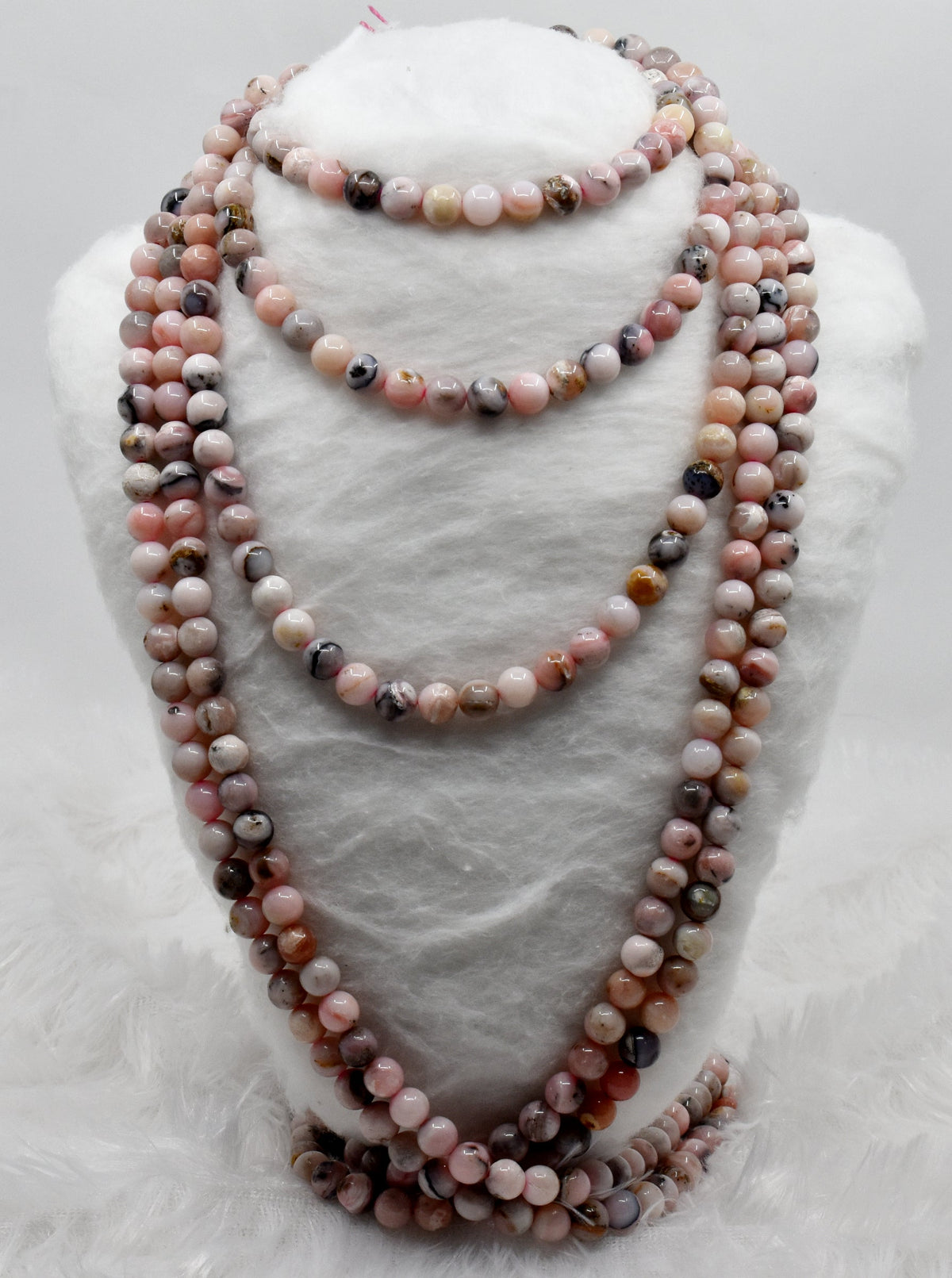 Pink Opal Beads, Natural Round Crystal Beads 6mm to 10mm  DestGlow