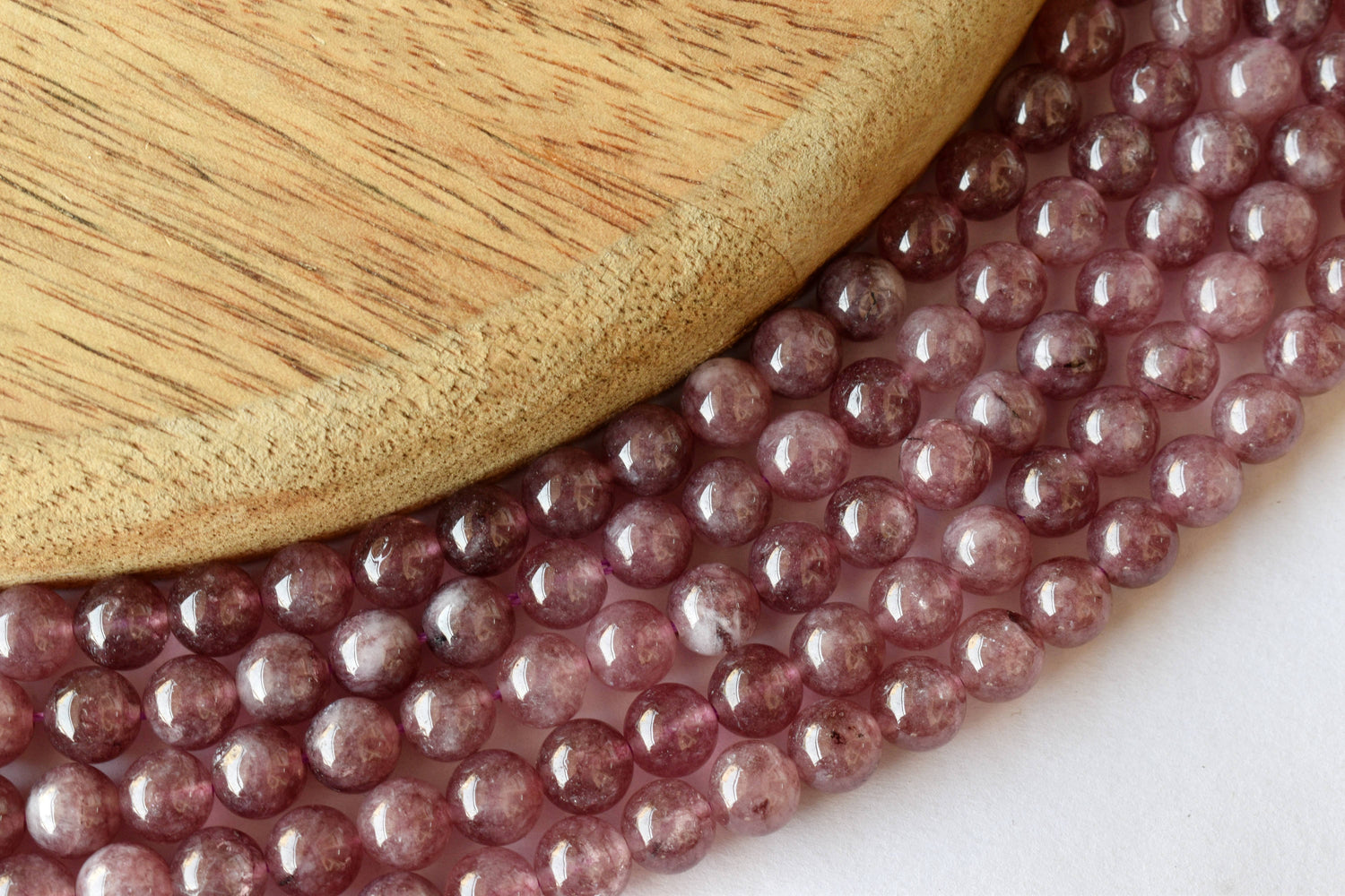 Pink Tourmaline Heated Beads, Natural Round Crystal Beads 4mm to 10mm  DestGlow