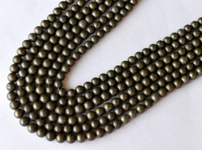 Pyrite Beads, Natural Round Crystal Beads 4mm to 12mm  DestGlow