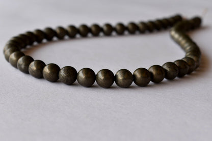Pyrite Beads, Natural Round Crystal Beads 4mm to 12mm  DestGlow