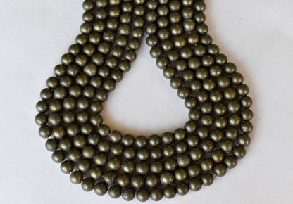 Pyrite Beads, Natural Round Crystal Beads 4mm to 12mm  DestGlow