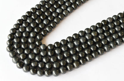 Rainbow Black Obsidian Beads, Natural Round Crystal Beads 4mm to 10mm  DestGlow