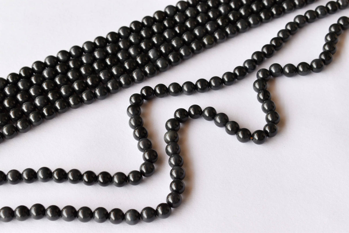 Rainbow Black Obsidian Beads, Natural Round Crystal Beads 4mm to 10mm  DestGlow