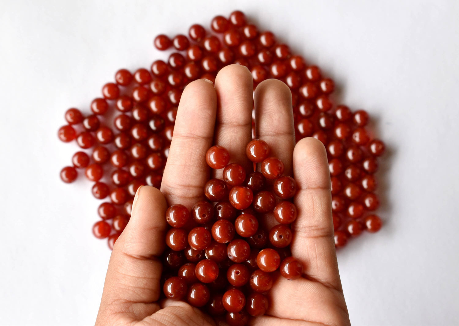 Red Onyx Beads, Natural Round Crystal Beads 4mm to 12mm  DestGlow