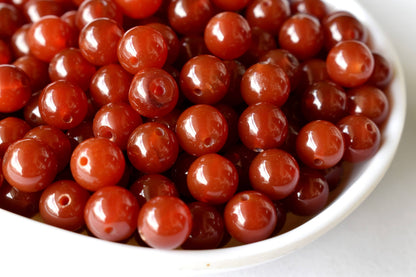 Red Onyx Beads, Natural Round Crystal Beads 4mm to 12mm  DestGlow