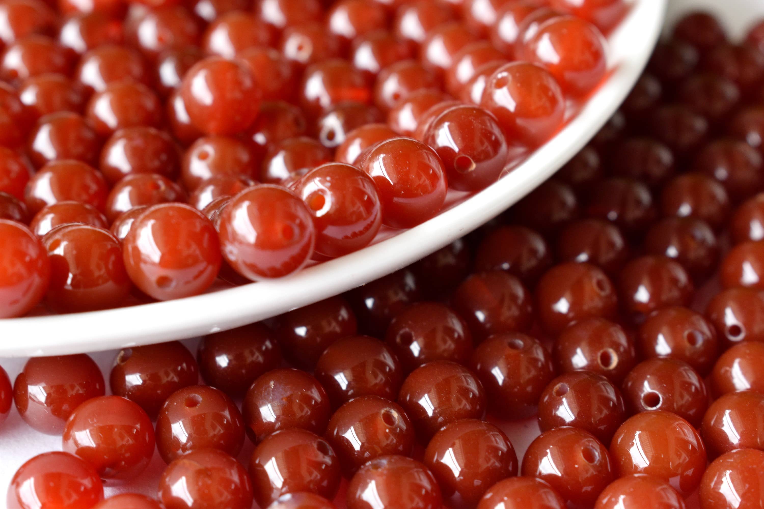 Red Onyx Beads, Natural Round Crystal Beads 4mm to 12mm  DestGlow