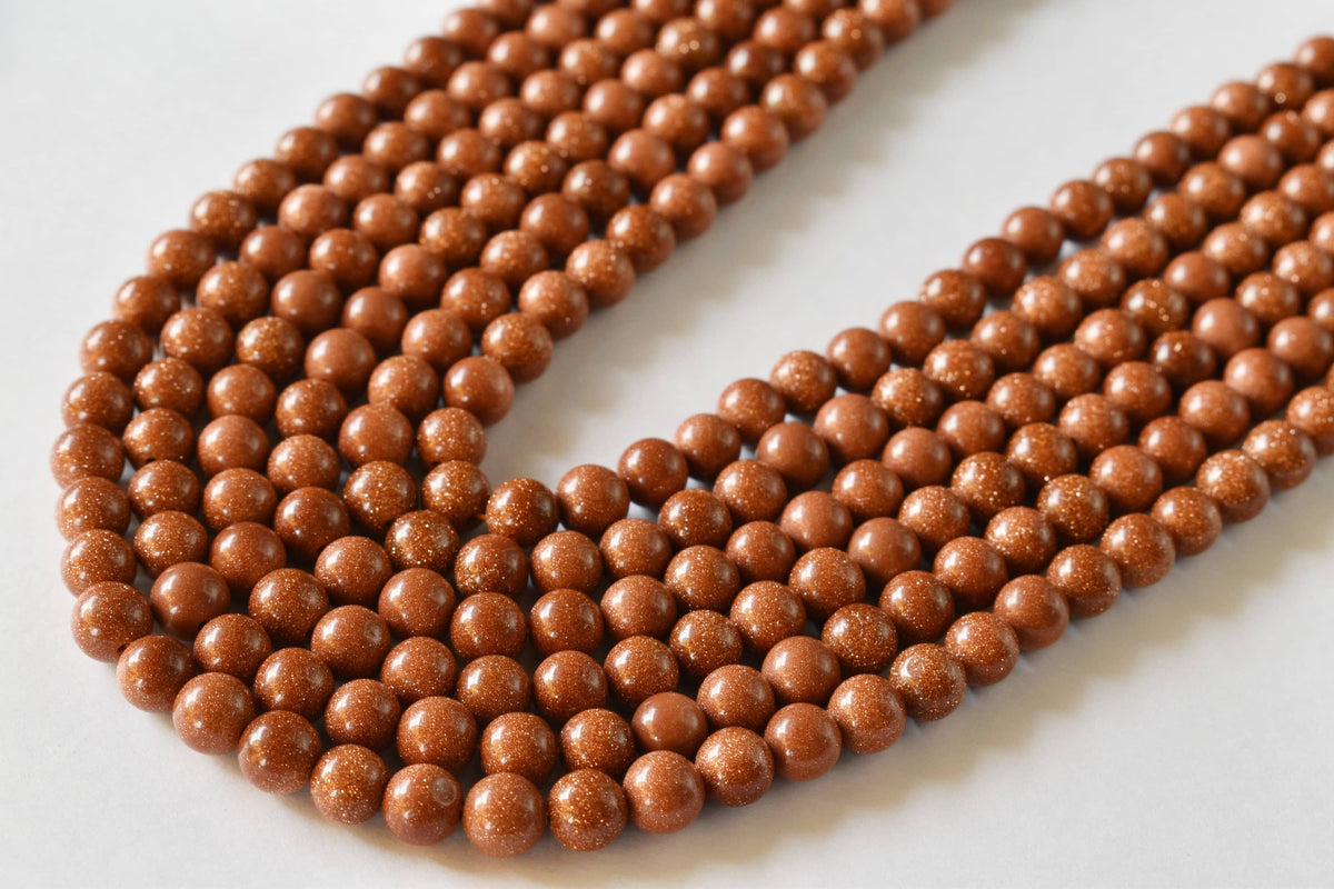 Red Sandstone Beads, Natural Round Crystal Beads 4mm to 16mm  DestGlow