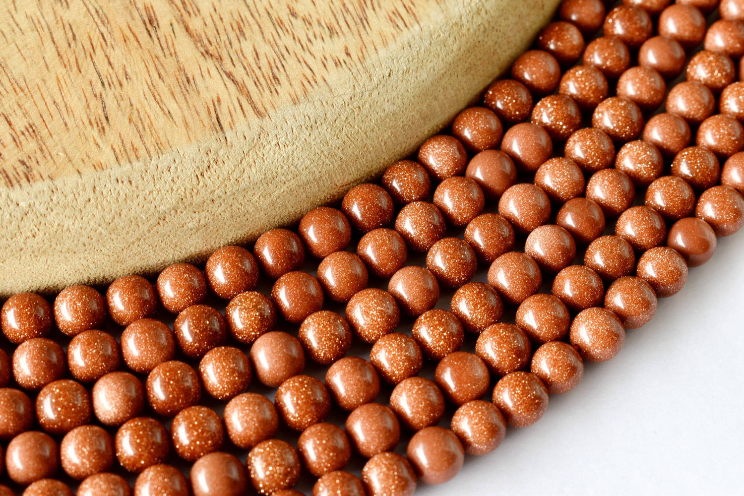 Red Sandstone Beads, Natural Round Crystal Beads 4mm to 16mm  DestGlow
