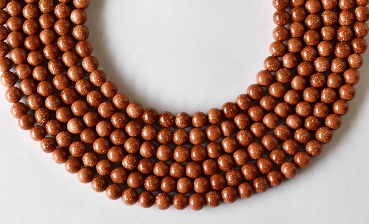 Red Sandstone Beads, Natural Round Crystal Beads 4mm to 16mm  DestGlow