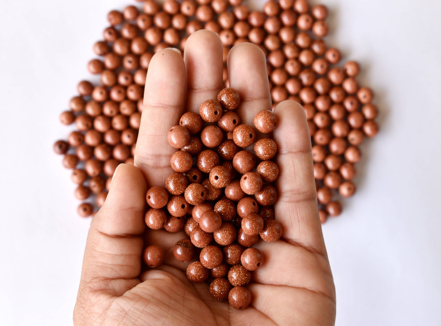 Red Sandstone Beads, Natural Round Crystal Beads 4mm to 16mm  DestGlow