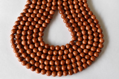 Red Sandstone Beads, Natural Round Crystal Beads 4mm to 16mm  DestGlow
