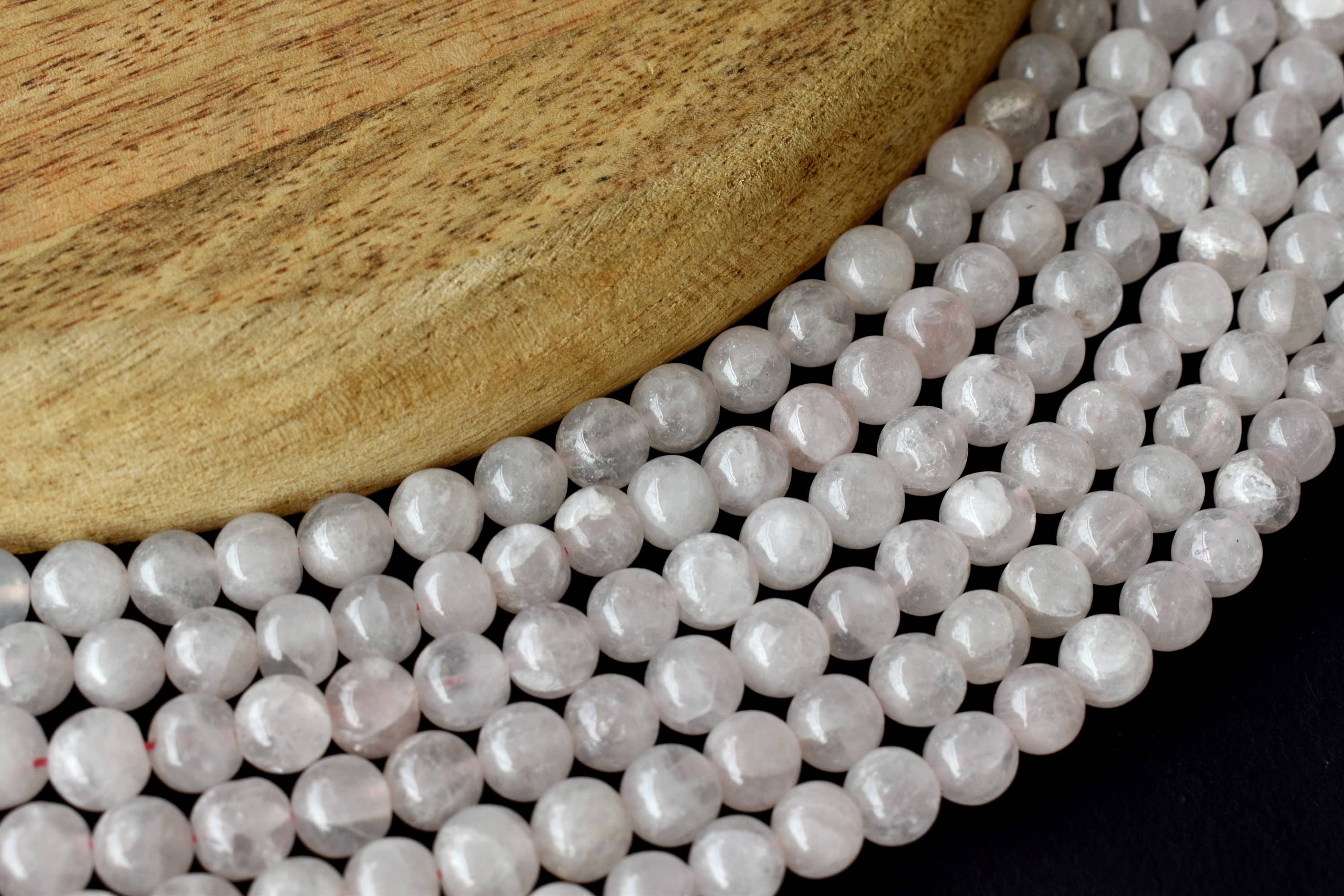 Rose Quartz Beads, Natural Round Crystal Beads 4mm to 12mm