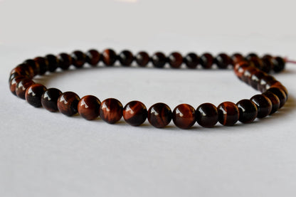 Red Tiger Eye Beads, Natural Round Crystal Beads 4mm to 12mm  DestGlow