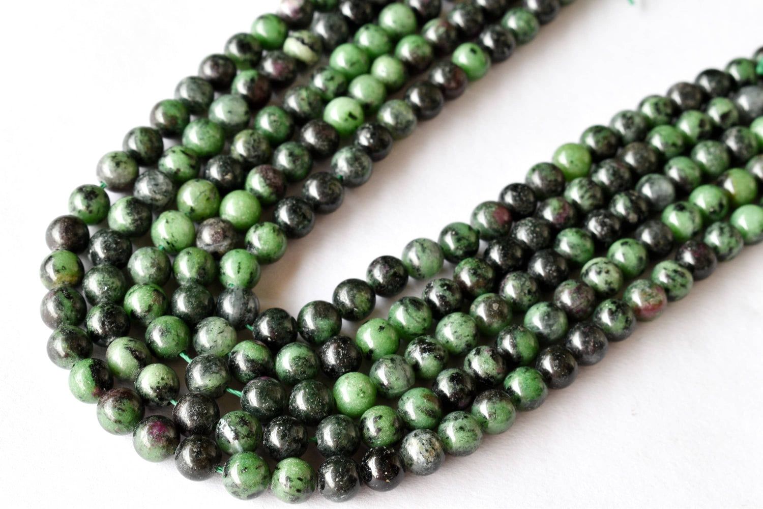 Ruby Zosite Beads, Natural Round Crystal Beads 4mm to 12mm  DestGlow