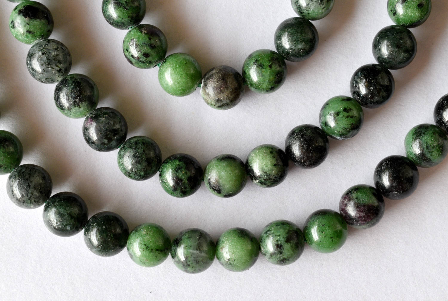 Ruby Zosite Beads, Natural Round Crystal Beads 4mm to 12mm  DestGlow