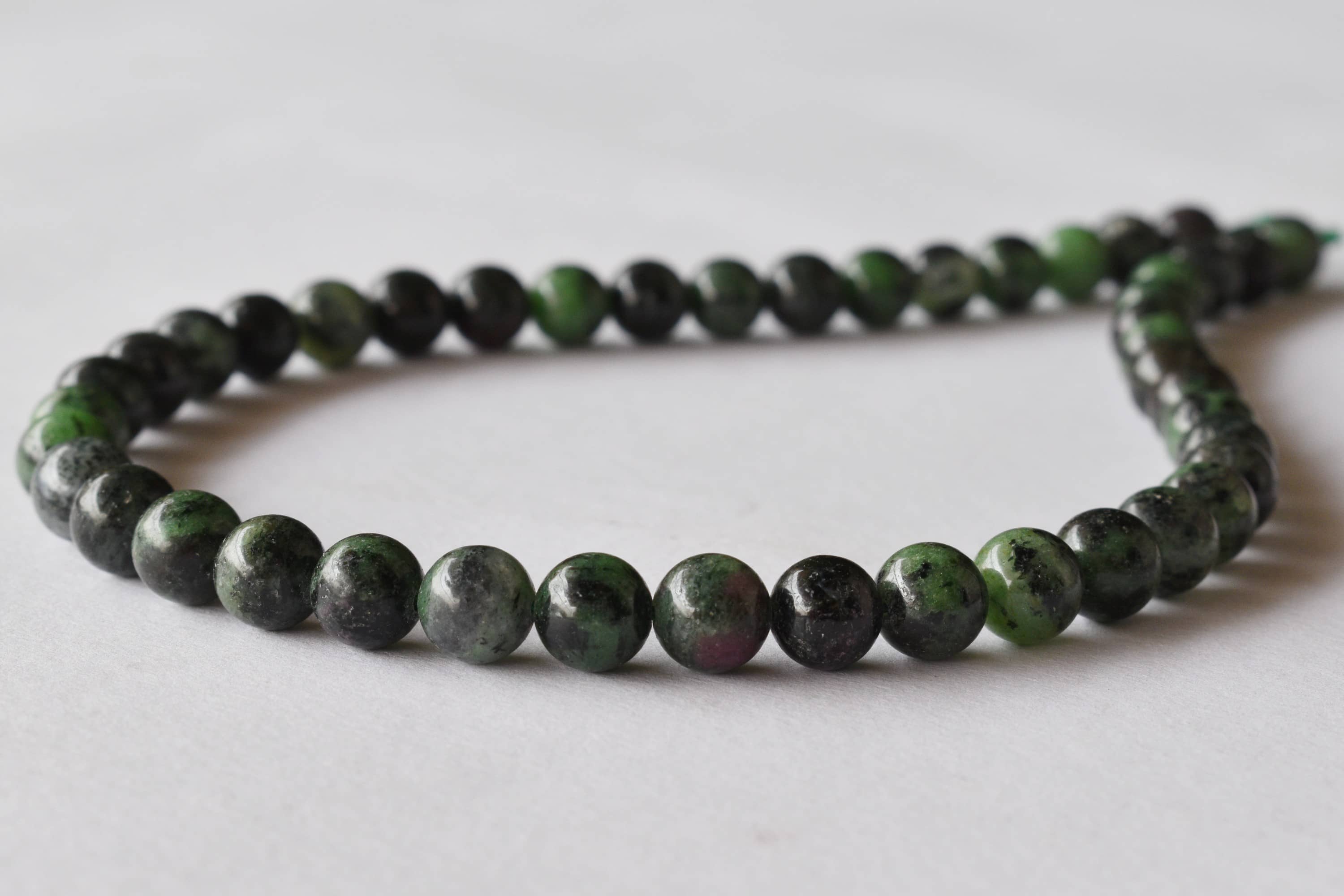 Ruby Zosite Beads, Natural Round Crystal Beads 4mm to 12mm  DestGlow