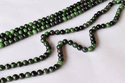 Ruby Zosite Beads, Natural Round Crystal Beads 4mm to 12mm  DestGlow