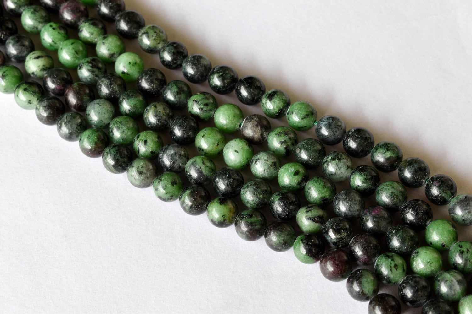 Ruby Zosite Beads, Natural Round Crystal Beads 4mm to 12mm  DestGlow