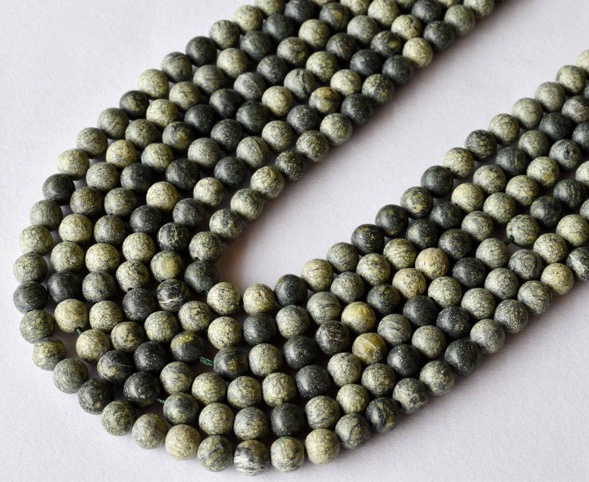 Seraphinite Beads, Natural Round Crystal Beads 4mm to 10mm  DestGlow