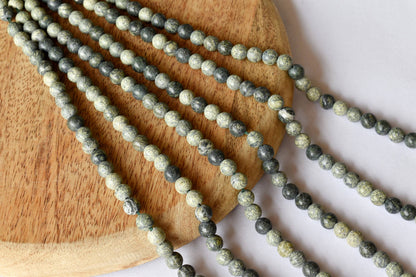 Seraphinite Beads, Natural Round Crystal Beads 4mm to 10mm  DestGlow