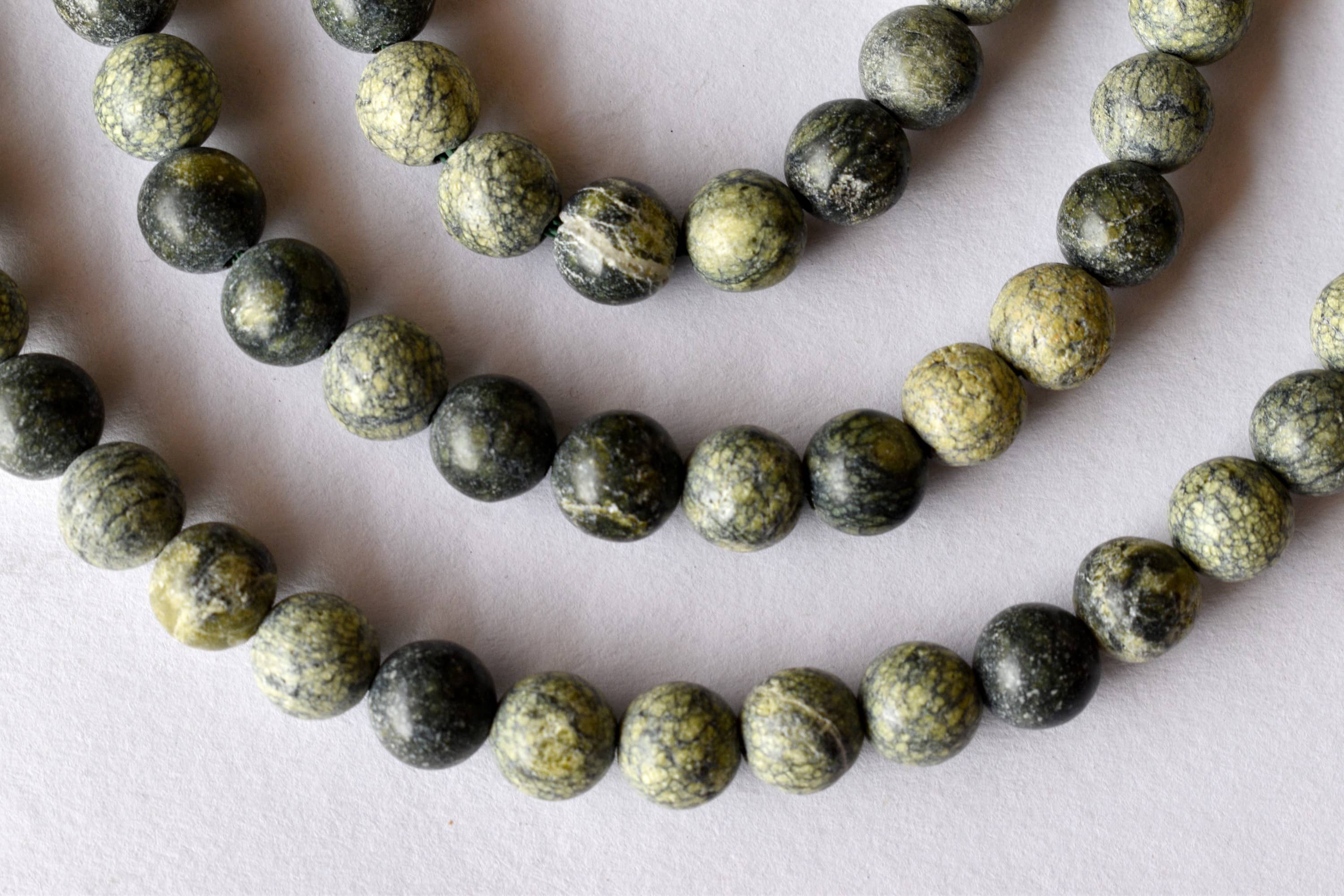 Seraphinite Beads, Natural Round Crystal Beads 4mm to 10mm  DestGlow
