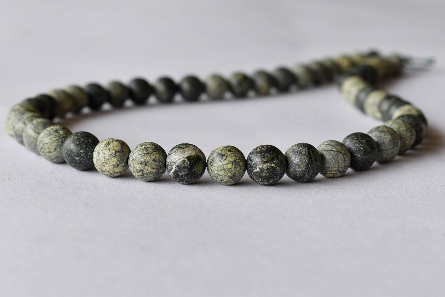 Seraphinite Beads, Natural Round Crystal Beads 4mm to 10mm  DestGlow