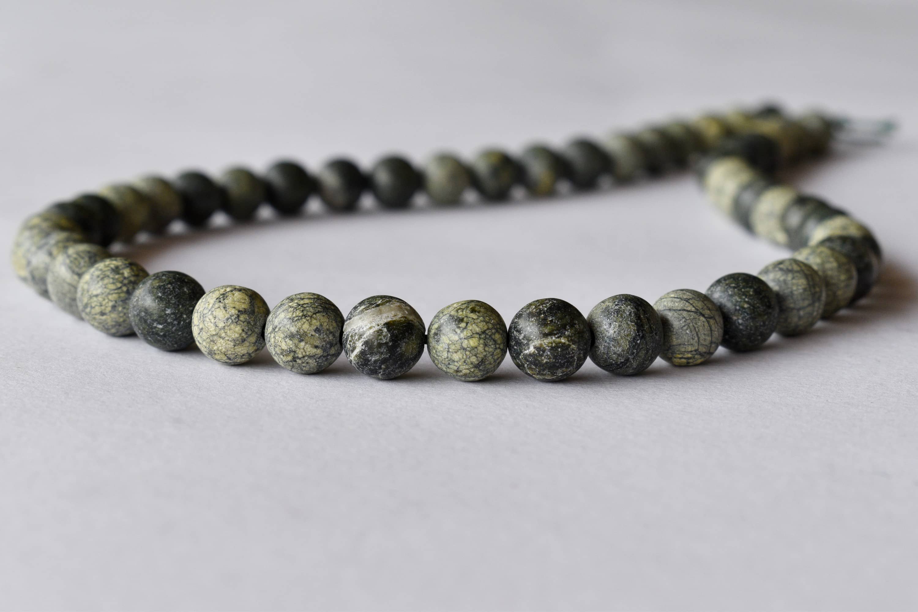 Seraphinite Beads, Natural Round Crystal Beads 4mm to 10mm  DestGlow