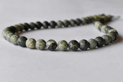 Seraphinite Beads, Natural Round Crystal Beads 4mm to 10mm  DestGlow