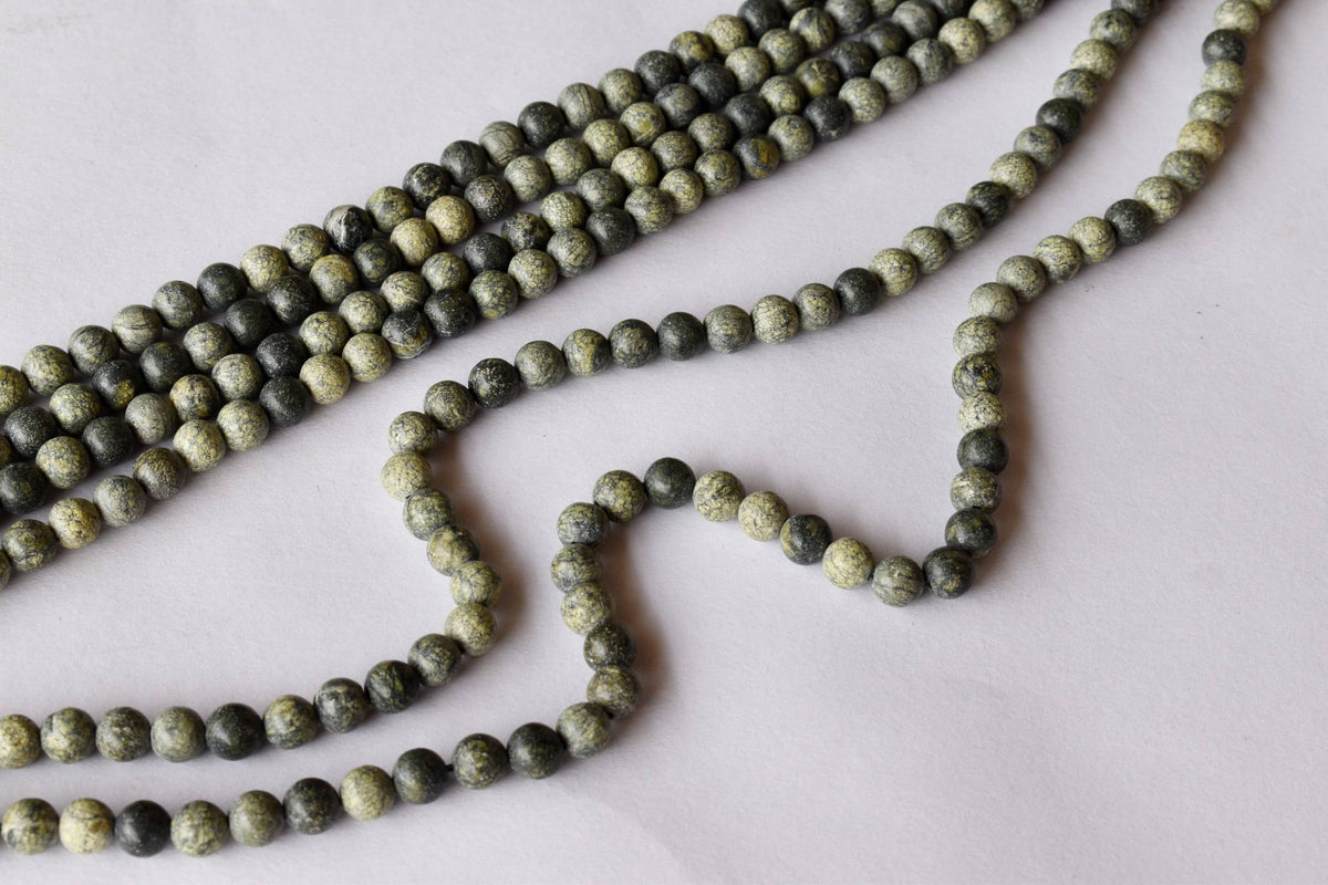 Seraphinite Beads, Natural Round Crystal Beads 4mm to 10mm  DestGlow
