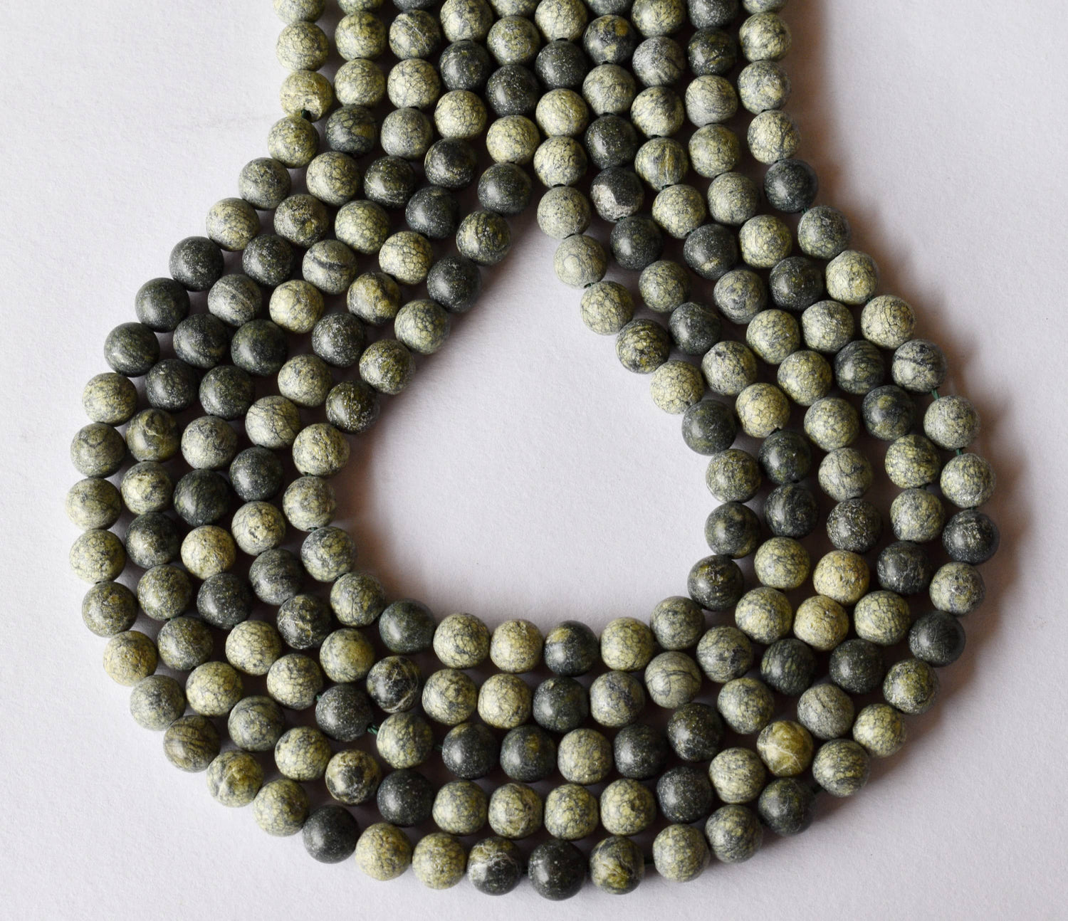 Seraphinite Beads, Natural Round Crystal Beads 4mm to 10mm  DestGlow