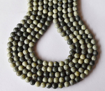 Seraphinite Beads, Natural Round Crystal Beads 4mm to 10mm  DestGlow
