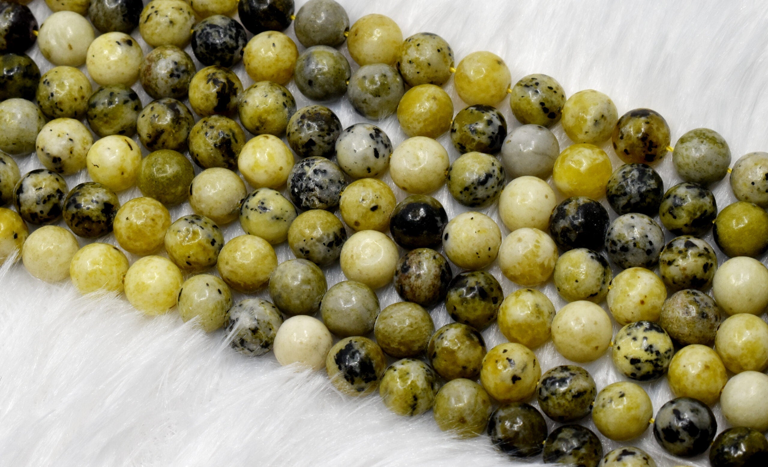 Serpentine Beads, Natural Round Crystal Beads 4mm to 12mm  DestGlow