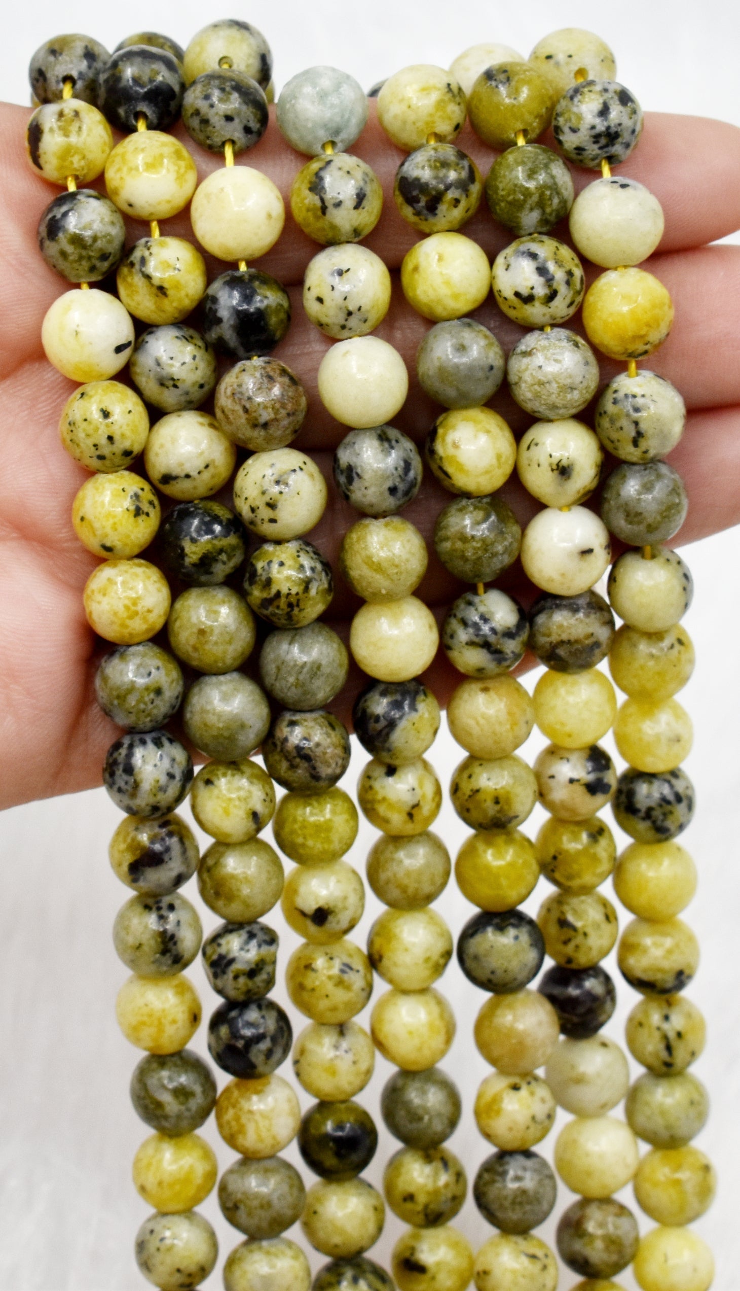 Serpentine Beads, Natural Round Crystal Beads 4mm to 12mm  DestGlow