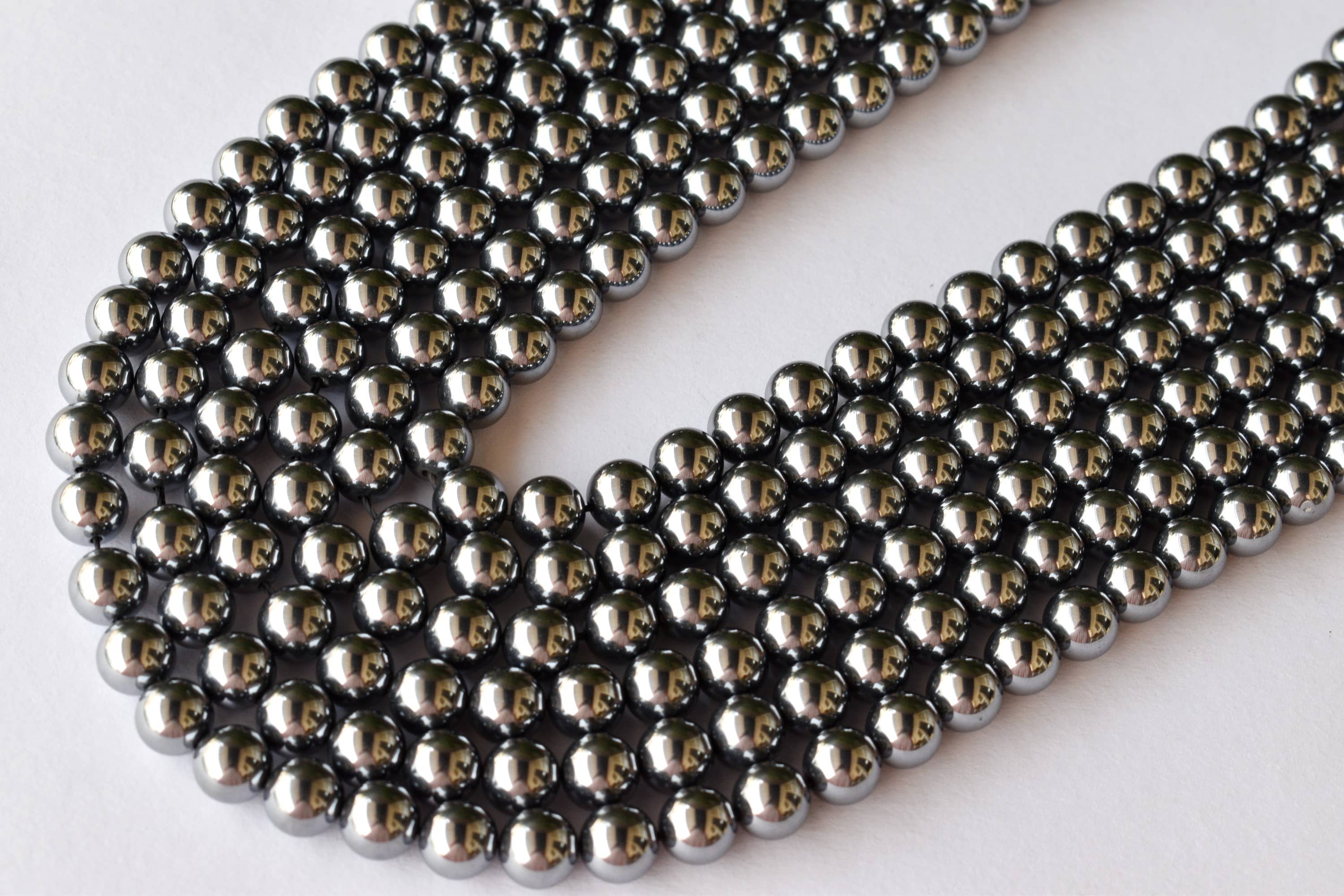 Shungite Elite Beads, Natural Round Crystal Beads 4mm to 10mm  DestGlow