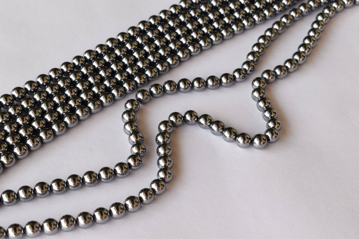 Shungite Elite Beads, Natural Round Crystal Beads 4mm to 10mm  DestGlow
