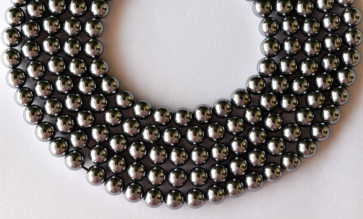 Shungite Elite Beads, Natural Round Crystal Beads 4mm to 10mm  DestGlow