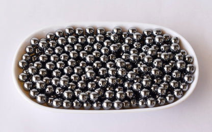 Shungite Elite Beads, Natural Round Crystal Beads 4mm to 10mm  DestGlow