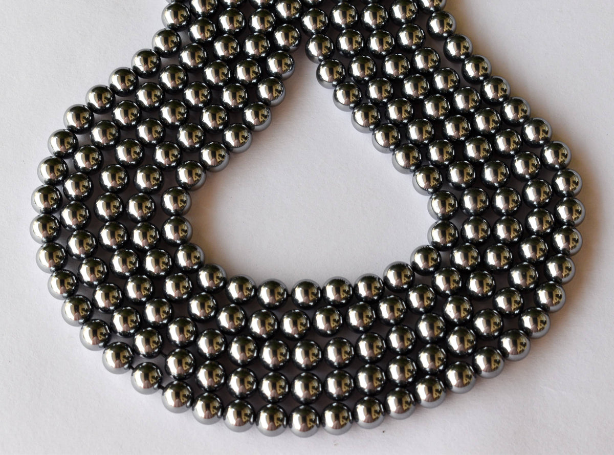 Shungite Elite Beads, Natural Round Crystal Beads 4mm to 10mm  DestGlow