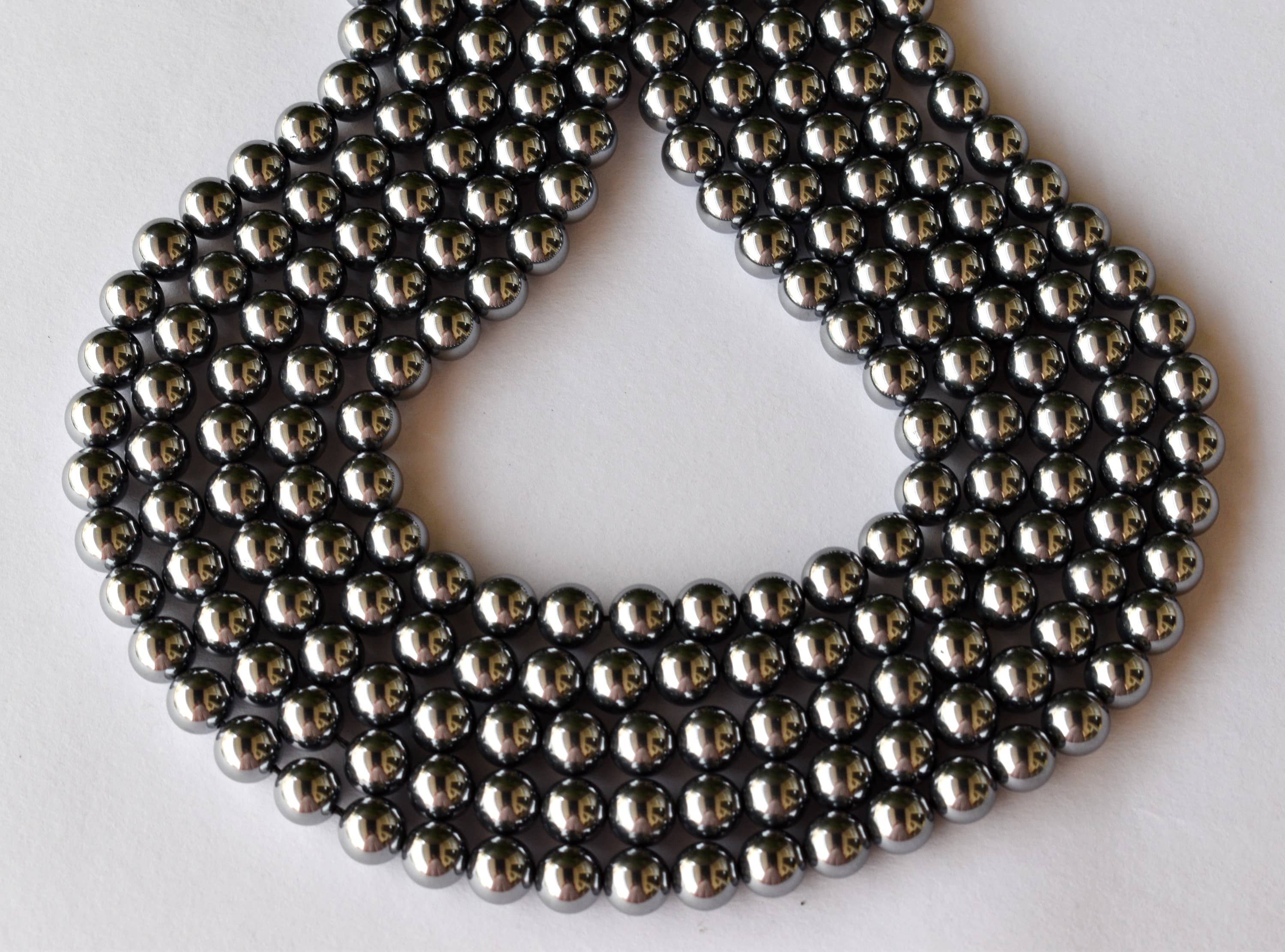 Shungite Elite Beads, Natural Round Crystal Beads 4mm to 10mm  DestGlow