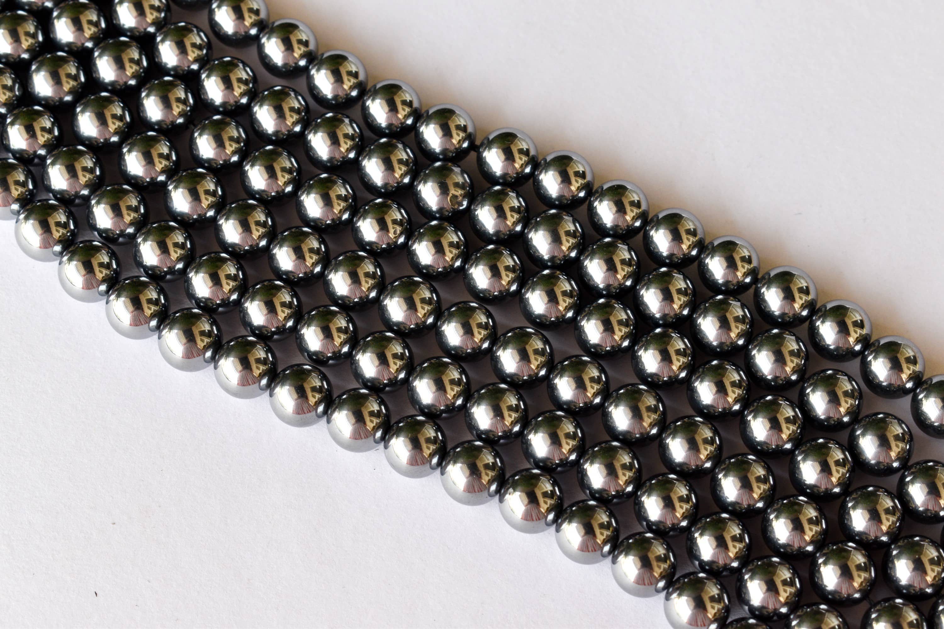 Shungite Elite Beads, Natural Round Crystal Beads 4mm to 10mm  DestGlow