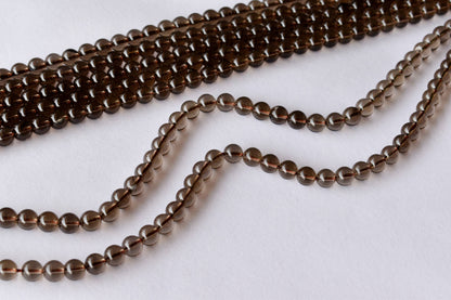 Smokey Quartz Beads, Natural Round Crystal Beads 4mm to 12mm  DestGlow
