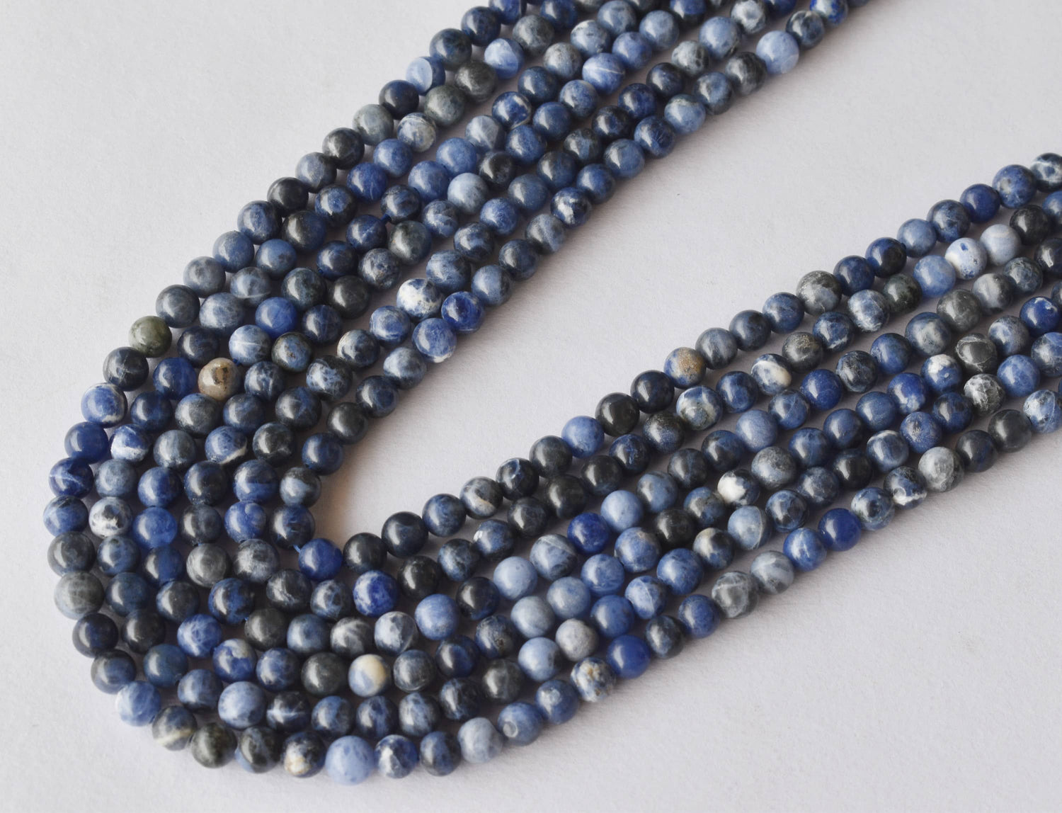 Sodalite Beads, Natural Round Crystal Beads 4mm to 12mm  DestGlow