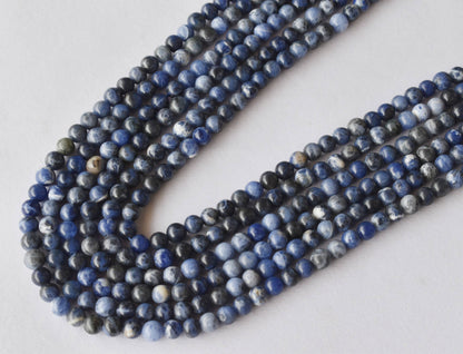 Sodalite Beads, Natural Round Crystal Beads 4mm to 12mm  DestGlow