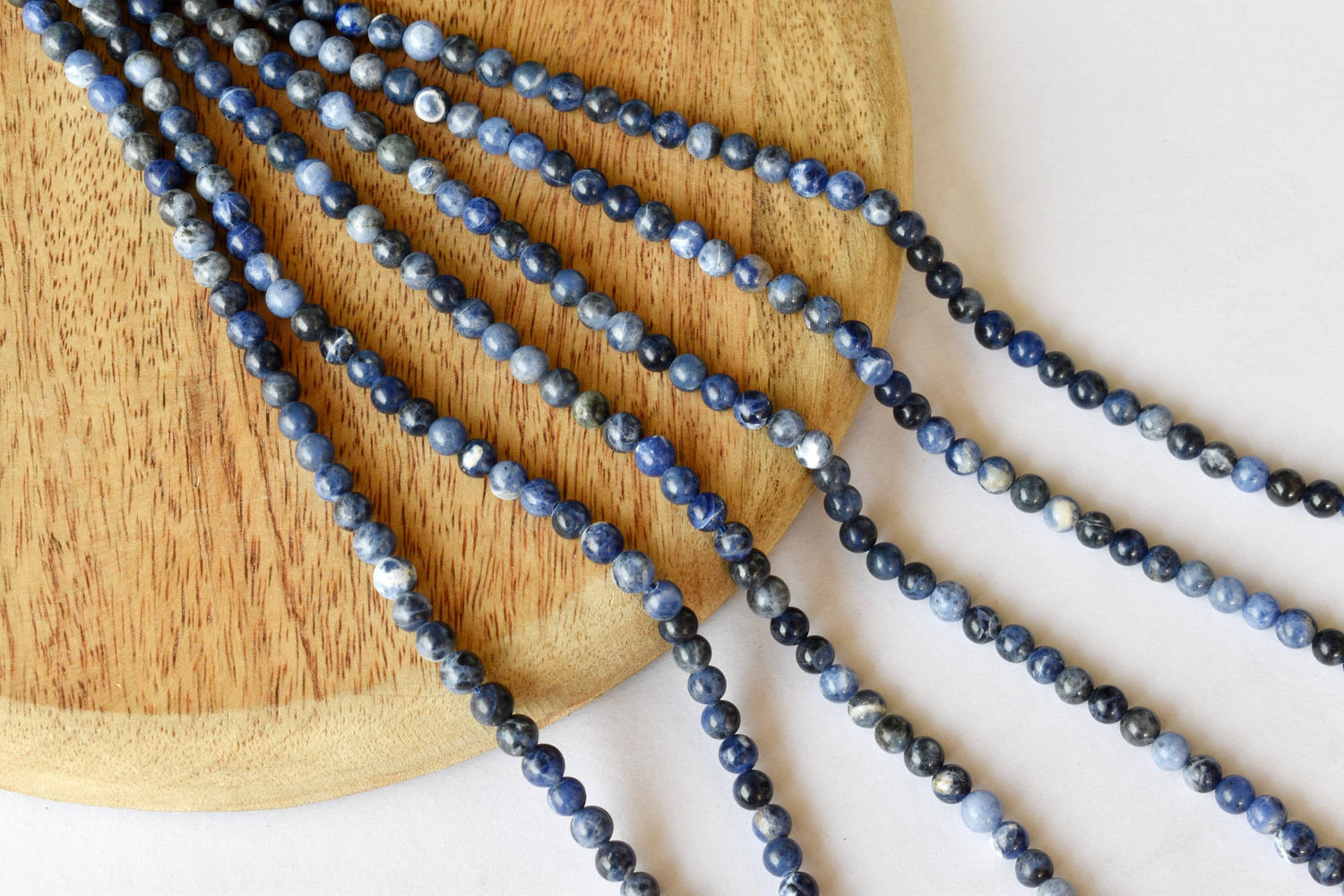 Sodalite Beads, Natural Round Crystal Beads 4mm to 12mm  DestGlow