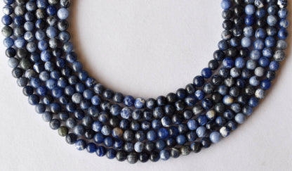 Sodalite Beads, Natural Round Crystal Beads 4mm to 12mm  DestGlow