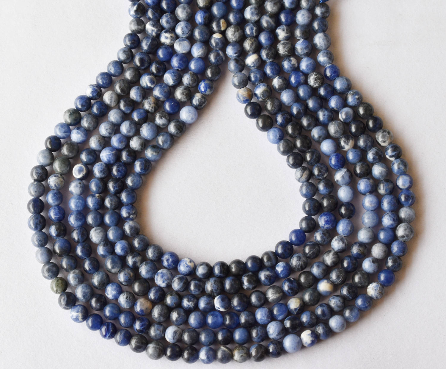 Sodalite Beads, Natural Round Crystal Beads 4mm to 12mm  DestGlow