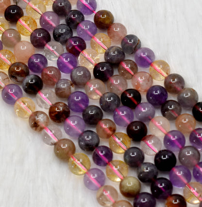 Super Seven A Grade 6mm, 8mm, 10mm Round Beads  DestGlow
