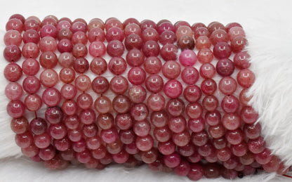 Strawberry Quartz Beads, Natural Round Crystal Beads 6mm to 10mm  DestGlow