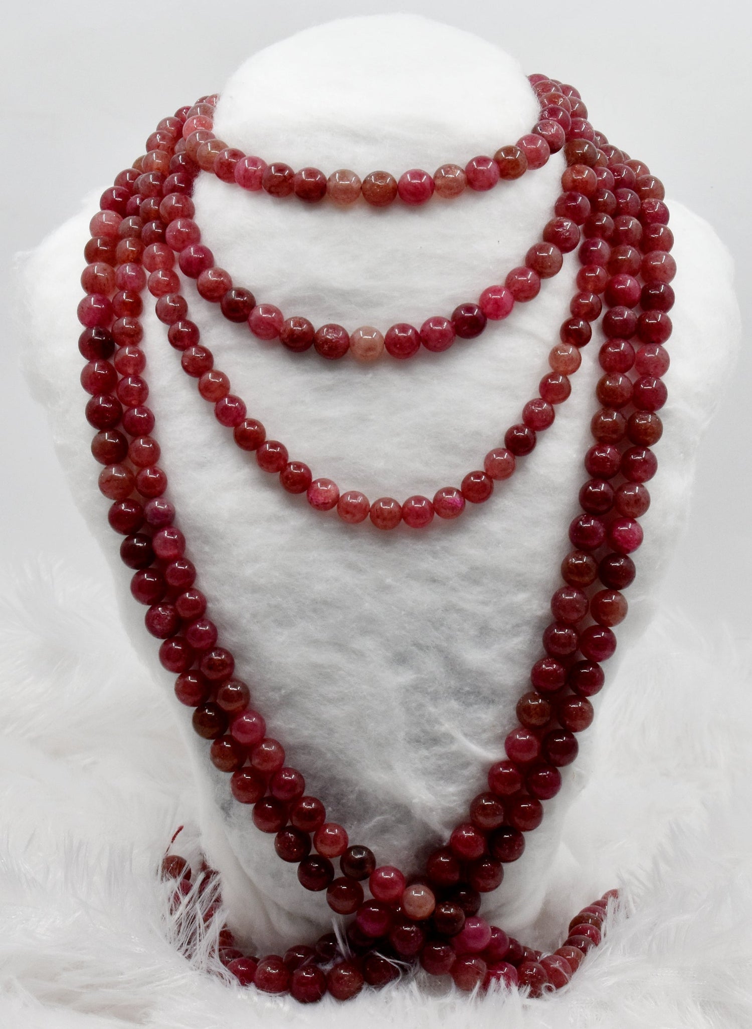 Strawberry Quartz Beads, Natural Round Crystal Beads 6mm to 10mm  DestGlow